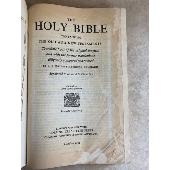 The Holy Bible Containing The Old And New Testaments 1957 - Picture 8 of 9